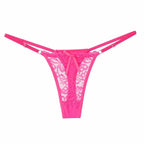 1/3pcs Sexy Lace Adjustable Thongs for Women Low Rise Hollow Out Briefs Summer Breathable Panties Perspective Lingerie - Matrix Studios