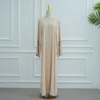 Luxurious Floral Embroidery Hijab Dress for Muslim Women Elegant Dubai Modest Abaya Eid Islam Party Jalabiya Turkey Kaftan Robe - Matrix-studios.com