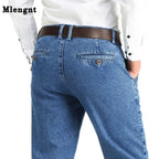2021 Thick Cotton Fabric Relaxed Fit Brand Jeans Men Casual Classic Straight Loose Jeans Male Denim Pants Trousers Size 28-40 - Matrix Studios