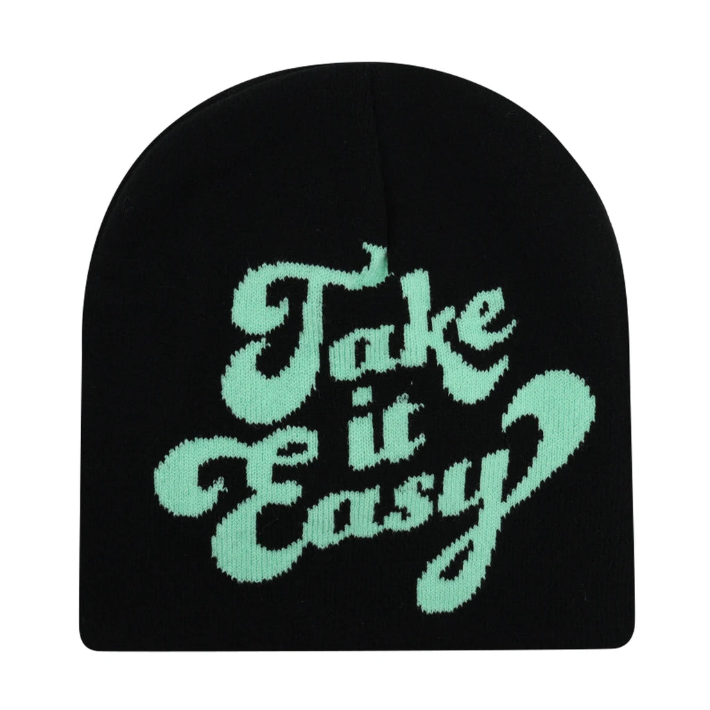Y2K Letter Butter Knit Hats Skullies Beanies Autumn Winter Warm Hat Men Women Hip Hop Quality Skiing Cap Cycling Windproof New