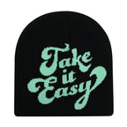 Y2K Letter Butter Knit Hats Skullies Beanies Autumn Winter Warm Hat Men Women Hip Hop Quality Skiing Cap Cycling Windproof New