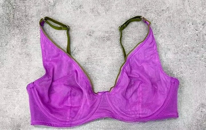 YUQI French Summer Bra - Sexy Euro Color-Block Lingerie | Slim Push-Up Lift & Anti-Sag Support | Anti-Sag Comfort Fit Underwear - Matrix-studios.com