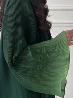 Open Front Abaya Muslim Flare Sleeve Casual Arabian Abayas Middle-East Elegant Turkey Kaftans Women Jilbabs Islamic Maxi Dresses - Matrix-studios.com