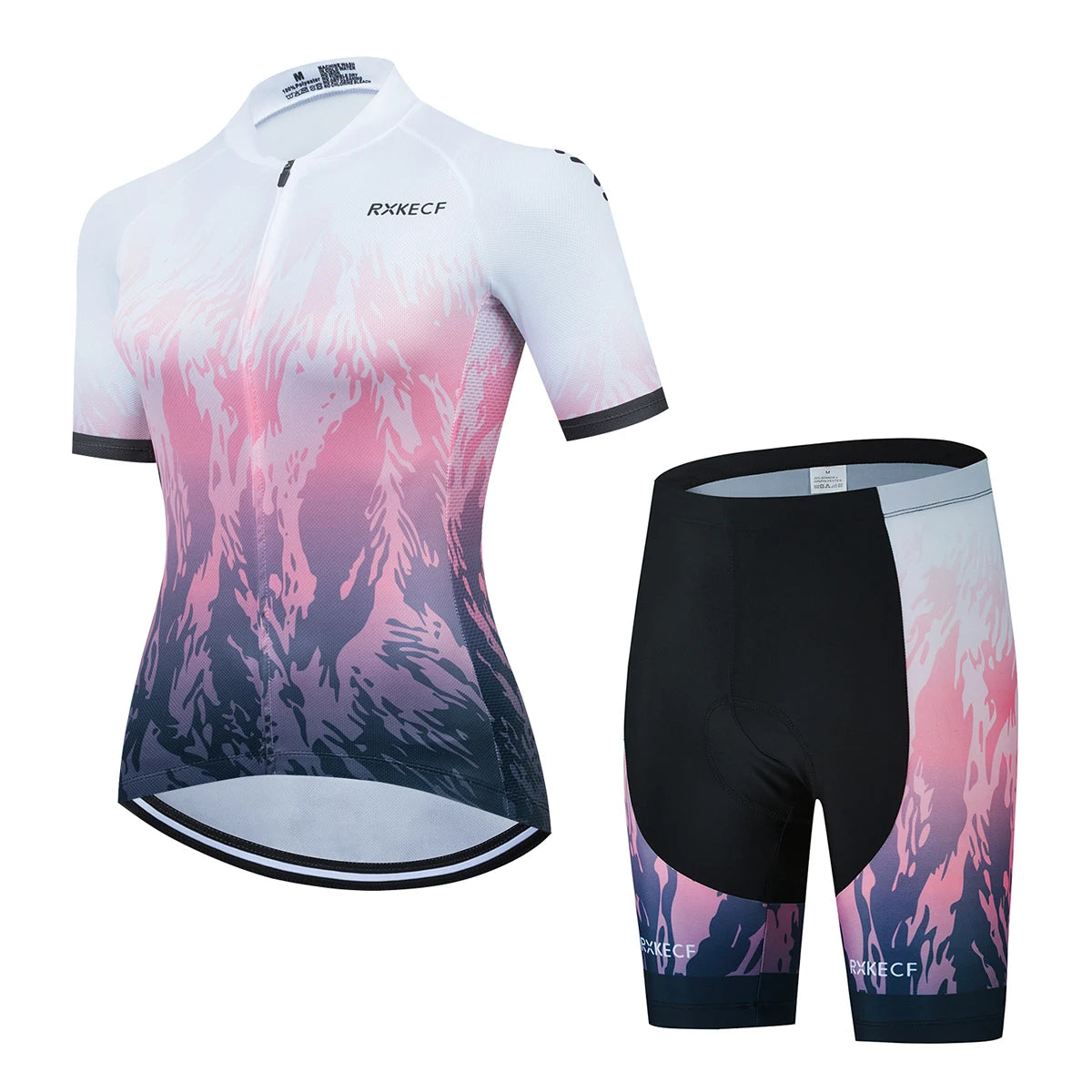 RXKECF Pro 2023 Woman Short Sleeve Cycling Jersey Set Sports Outfit Bike Clothing Kit Mtb Maillot Cyclist Bicycle Clothes - Matrix-studios.com