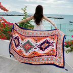 23 Styles 90x180cm Travel Beach Pareo Sunscreen Cover-Ups Women Large Dress Bikini Bathing Brazilian Swimwear Sarong Wrap Scarf - Matrix Studios