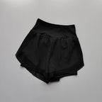 Summer Women's High-Waisted Sports Shorts Mesh Breathable Double-Layer Quick-Dry Gym Fitness Running Cycling Yoga Shorts - Matrix Studios