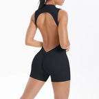 Women Gym Suits Women Scrunch Whole Suit Push Up Sports Suit Women Fitness Suit with Zipper Training Clothes One Piece - Matrix Studios