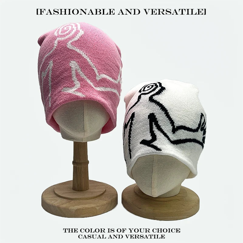 Warm Personal Fashion Street Beanies Outdoor Versatile Skateboard Sports ins New Men Women Niche Jacquard Hikers Knitted Hats