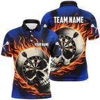 Cool 3D Funny Personalized Flame Darts Custom Darts Polo Shirt For Women Darts Team Jerseys Outfits Gifts For Darts Lovers Tops - Matrix-studios.com