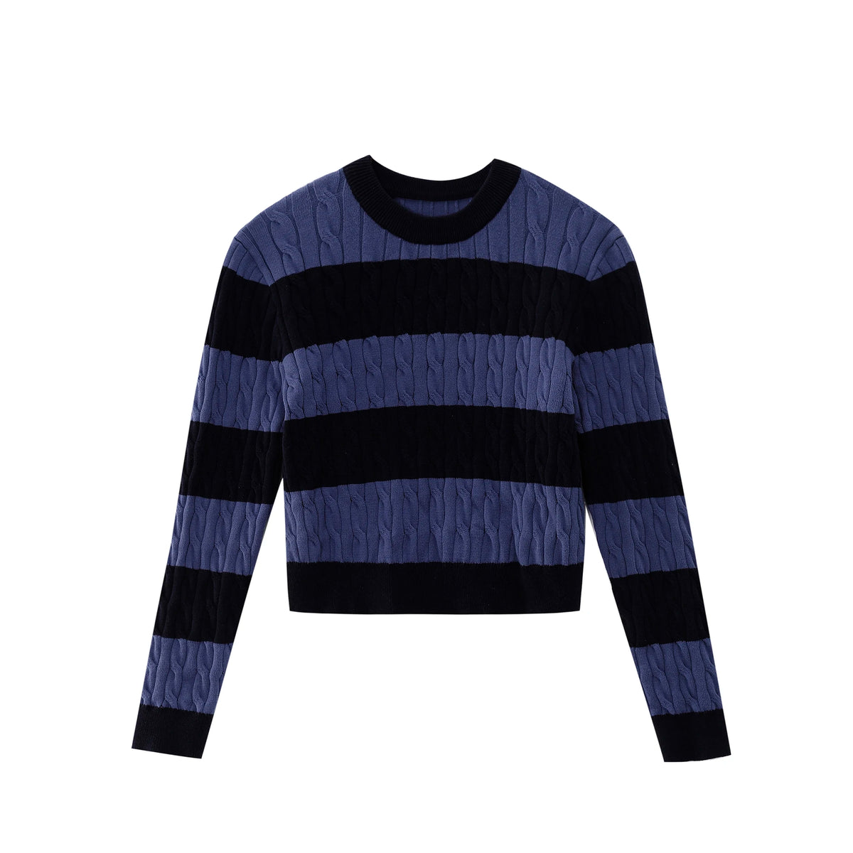 AP 2026 Autumn and Winter New O-neck Two Color Patchwork Sweater Stretch Skirt Leather Skirt Fashion - Matrix Studios