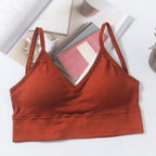 Kit 4 Women Seamless Bra Set, Sexy Beautiful Back Cotton Bra Comfortable Breathable Padded Bra Underwear - Matrix Studios