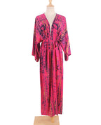 Bikini Cover Up Tie Dye Printed Women Long Beach Kimono Swimsuit Cape 2022 New Summer Beachwear Self Belted Bathing Suit - Matrix Studios