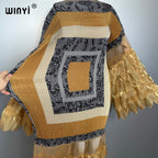 WINYI Pleated Elastic loose dress beach cover up kaftan abaya dubai luxury party dress fashion evening dress abaya muslim woman - Matrix-studios.com