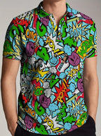 Cat Animal 3D Printed Men Women Polo Shirt 2025 New Fashion Button Lapel Short Sleeve Tops Man T Shirts Graphic Polo Clothing - Matrix-studios.com