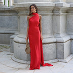 Elegant Ribbon Halter Dress Women Solid Off Shoulder Sleeveless Backless Slim Maxi Dresses 2025 Summer Autumn Party Robes Lady - Matrix-studios.com