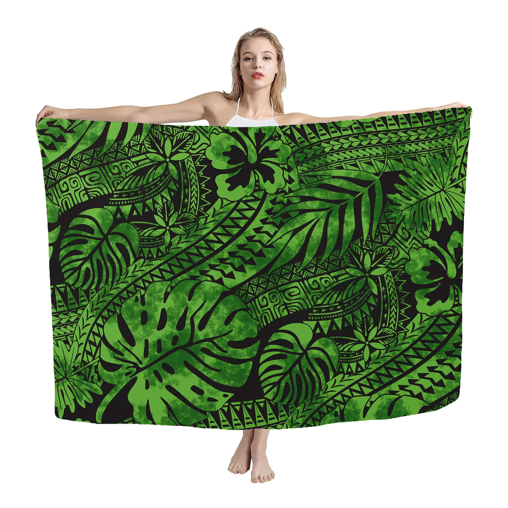 Summer Custom Sarong Rugby Team LOGO Polynesian Tribes Print Multi Wear Beach Sarong Swimsuit Wrap Lavalava Sarong Men Cover - Matrix Studios