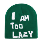 Y2K Letter Butter Knit Hats Skullies Beanies Autumn Winter Warm Hat Men Women Hip Hop Quality Skiing Cap Cycling Windproof New