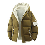 male Outerwear hooded jacket Men's winter loose jacket Cotton coat man fashion  parkas Men windproof thick warm Down Jacket - Matrix Studios