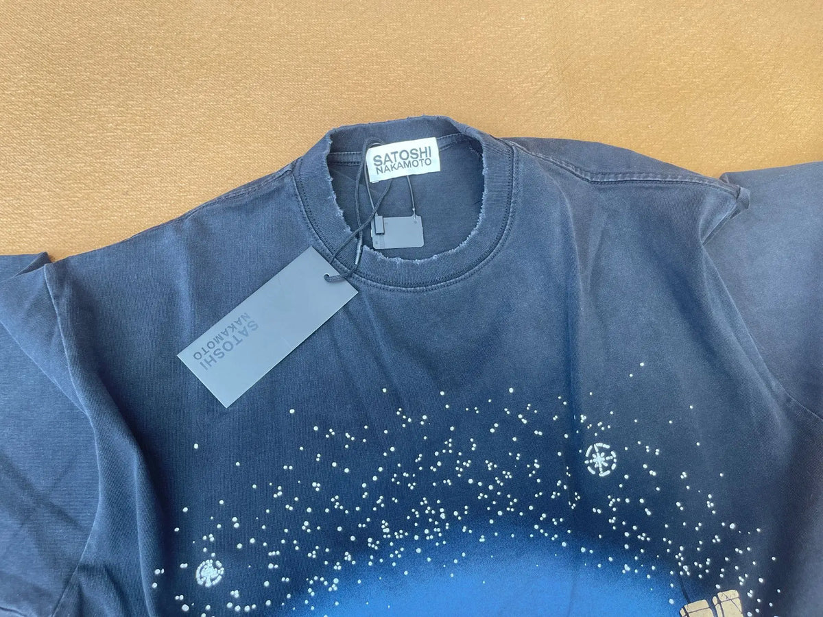 Satoshi Nakamoto Hole New York Night Skyline Short Sleeve T Shirt Men Women High Quality Tee Tops T-Shirt - Matrix-studios.com