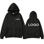 Customized Printed Men Women Zipper Up Hoodie Loose Casual Clothing Fashion Long Sleeve Hooded Pullover Personality Sweatshirts - Matrix Studios