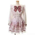 Y2k Japanese Kawaii Two-Piece Sets Long Sleeve Top + Short Skirt Sweet Women Casual Cute Print Bow Patchwork 2025 New Arrival - Matrix-studios.com