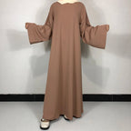 15 Colors Basic Plain Nida Abaya With Free Belt High Quality Muslim Women Modest Simple Dress EID Ramadan Islamic Clothing - Matrix-studios.com