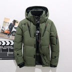 New Winter Men Hooded Casual  Puffer Jackets White Duck Down Coats High Quality Male Outdoor Windproof Warm Winter Parkas Size 5 - Matrix Studios