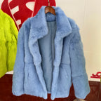 Fancy Rani Real Fur Coat Women Natural Rabbit Winter Jacket Leather And Fur Women's Long Clothing Female Outerwears With 2025 - Matrix Studios
