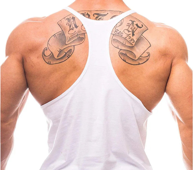 Men's Clothing Gym Vest Vests Bodybuilding Man Top for Fitness Stringer Sleeveless Sweatshirt T-shirts Suspenders Man Clothes - Matrix Studios
