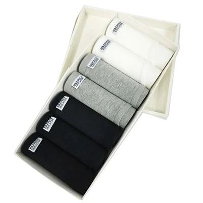 7Pcs/Set Candy Color Underwear Womens Comfortable High-quality Cotton Panties Mid-waist Breathable Underpanties Plus Size Briefs - Matrix Studios