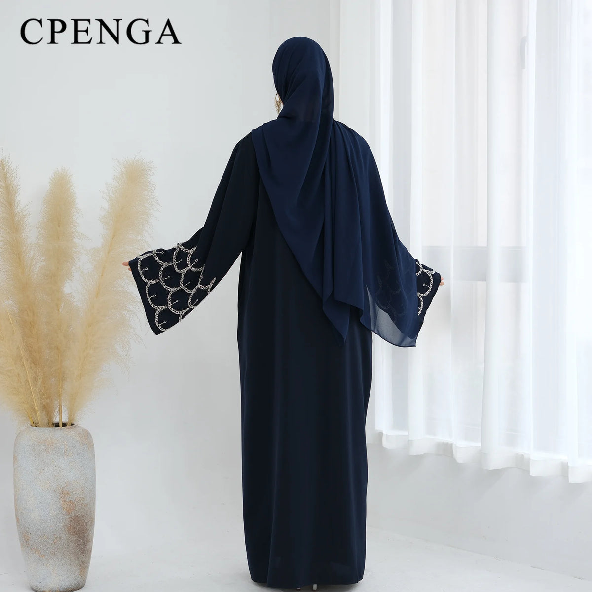 2025 Middle Eastern Islam Outfit for Muslim Women Luxury Dubai Modest Abaya Dress Eid Arabic Cardigan Plain Turkey Kaftan Robe - Matrix-studios.com