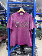 26SS Y2K High Quality American Retro Trendy Fashion Tops Satoshi Nakamoto hotfix rhinestone logo 100% cotton large size loose Men's Women's T-Shirt - Matrix-studios.com