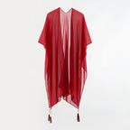 Simple Pure Color Chiffon Beach Bikini Cover Ups Swimwear Women Summer Sun Protection Cardigan Leisure Travel Cape Long - Matrix Studios