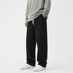 2026 New Streetwear Loose Jeans Men Korean Style Fashion Loose Straight Wide Leg Pants Men's Brand Clothing Black Light Blue - Matrix Studios