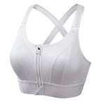 Sports Bras For Women Front Zipper Adjustable Strap Shockproof Elastic Fitness Athletic Brassiere Slim Yoga Crop Top - Matrix Studios