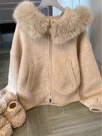 Big Cllar Sweater Cardigan Jacket for Women, The Latest Autumn / Winter Loose Fit Slimming Knit Sweater for 2025 - Matrix Studios