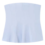 HXAO Corset Tube Top Women Summer 2025 White Pink Blue Yellow Black Top Bustier Ruffled Vests Cute Sleeveless Backless Tank Top - Matrix-studios.com