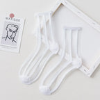 Summer Lace Mesh Transparent Women Socks Ultra-thin Breathable Women Girls Short Socks Harajuku Vintage Streetwear Crew Socks - Matrix Studios