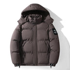 New Winter Men's Hooded Collar Down Coats Outerwear High Quality Overcoat Fashion Windproof Parkas Male Casual Warm Down Jackets - Matrix Studios