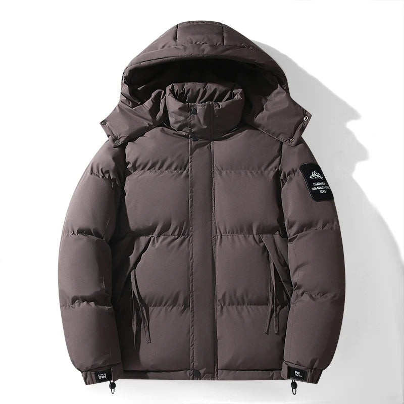 New Winter Men's Hooded Collar Down Coats Outerwear High Quality Overcoat Fashion Windproof Parkas Male Casual Warm Down Jackets - Matrix Studios