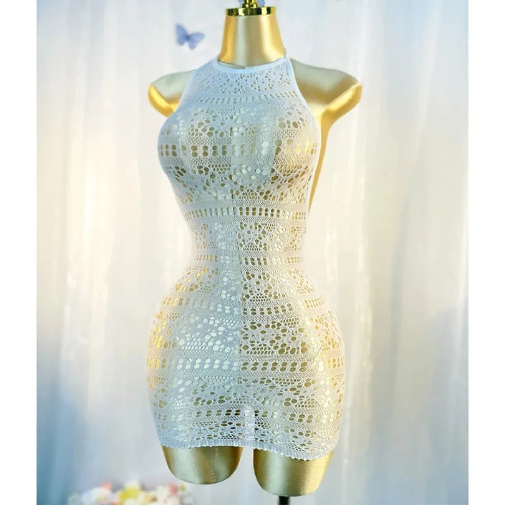 1pc  Sexy Cover Up Hollow Out Fishnet Dress without Bikini Summer Holiday DSH698 - Matrix Studios