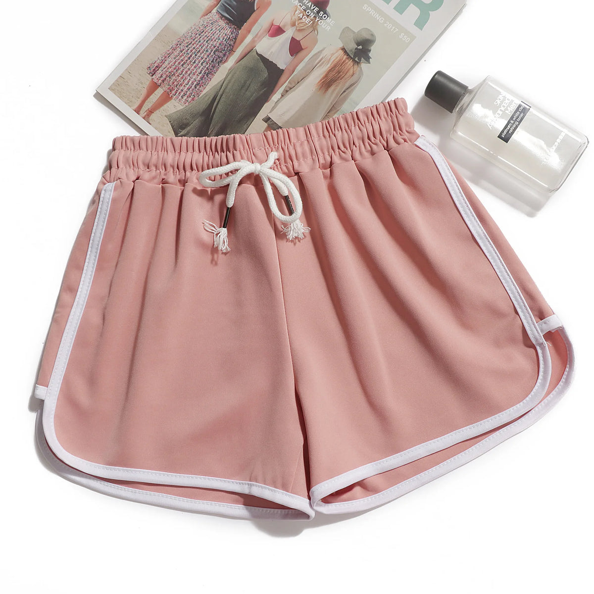1pcs Summer Women Casual Solid Shorts Girl Gym Workout Shorts Pants Ladies Mid Waisted Yoga Short Student  Loose Shorts S-3XL - Matrix Studios