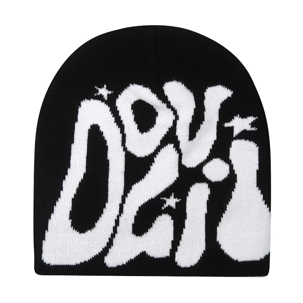 New Autumu Winter Keep Warm Knit Hat Women Men Skiing Beanies Outdoor Cold Hat Cycling Skullcap Fashion Letter Y2K Hiphop Beanie