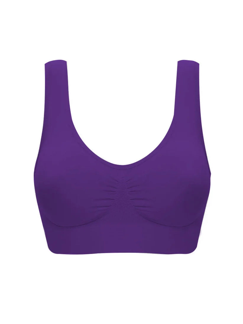 Sexy women push up  BREAST   bra big size backless  bras plus size wireless brassiere breathable seamless bra 1pcs wfws01 - Matrix Studios
