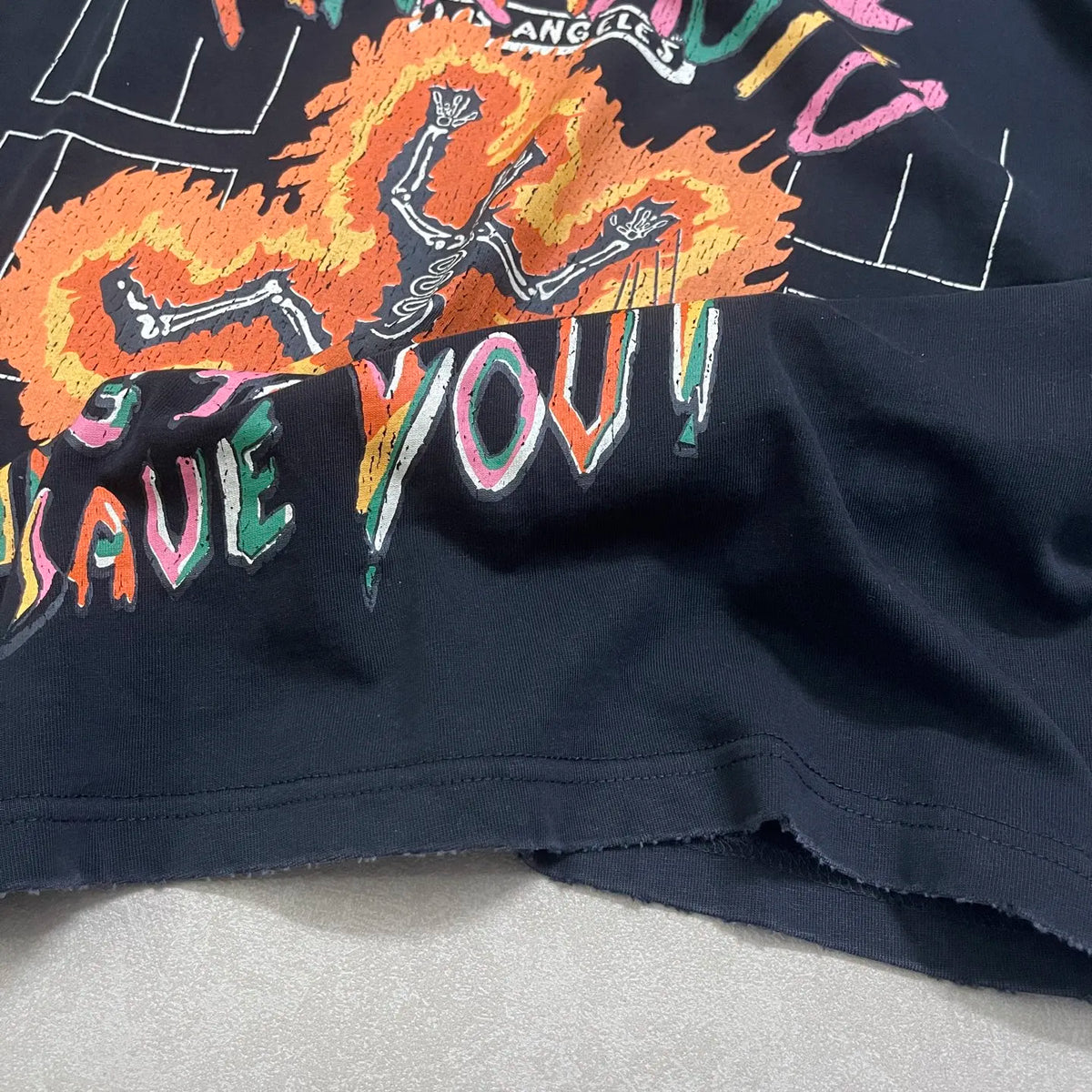 Men Women Washed Black SATOSHI Tshirts Heavy Cotton Flame Skeleton Portrait Oil Painting Colorful Graffiti Letters Short Sleeve - Matrix-studios.com