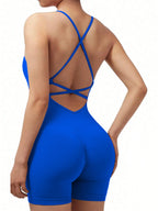 Yoga Sets Gym Jumpsuits Women Sports Overalls Active Wear Fitness Clothing Workout Clothes for Women Short Outfits - Matrix-studios.com