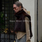 Neo Mint 2025 Brand Fashion Faux Fur Sable Vest Crop Top Autumn Winter Turtleneck Eco Mink Fur Tank Tops Sleeveless Jacket Coat - Matrix Studios