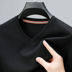 2026 Men's New Waffle V Neck Short Sleeved T-shirt Summer Comfortable Top - Matrix Studios