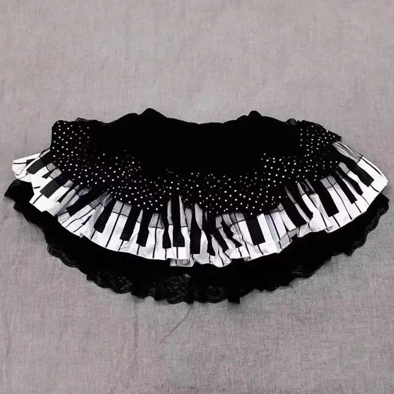 Japanese Y2k Cute Ruffled Plaid Skirt Punk Rock Subculture Cake Skirts Japanese Preppy Style Casual New 2026 Women Skirts - Matrix-studios.com