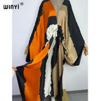 Europe Beach Over Size Summer Fashion Print 2022 WINYI Kaftan Robe Sexy Femme Maxi Women's Robes Long Beach V-Neck Bohemian Dres - Matrix Studios
